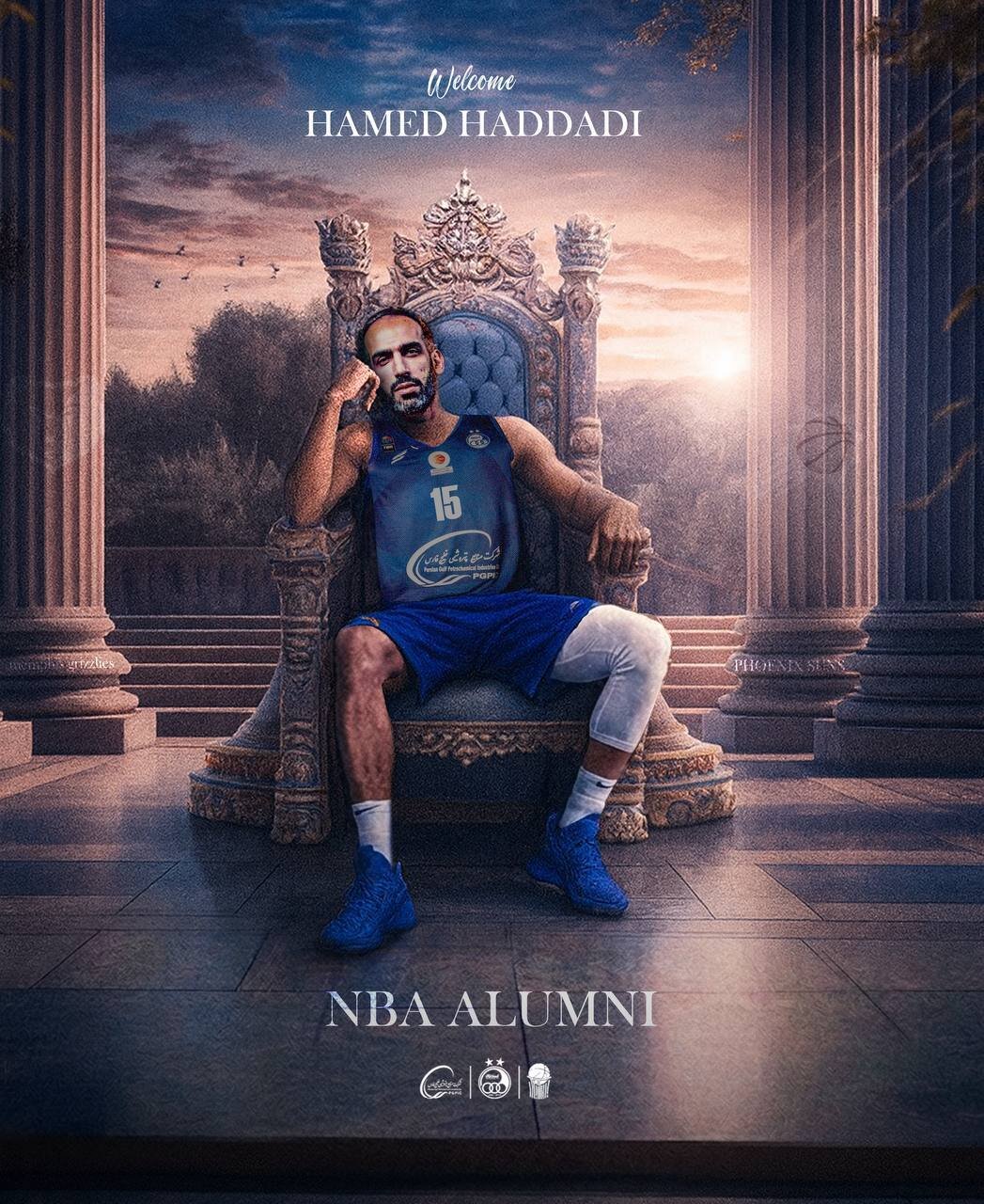 عکس| اسطوره بسکتبال ایران به استقلال پیوست