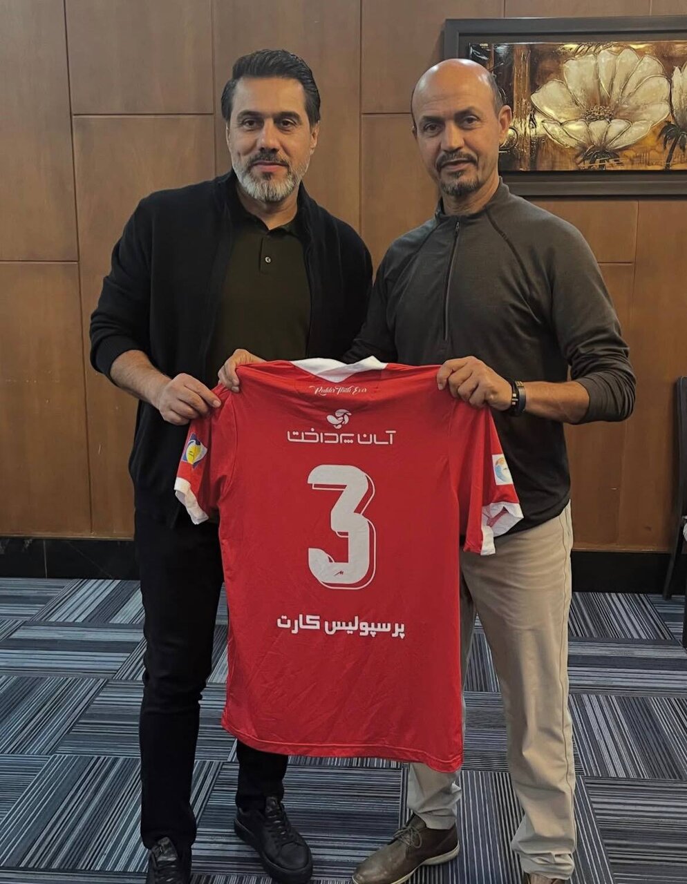 عکس | سورپرایز پرسپولیسیها برای مدافع تیم ۹۸