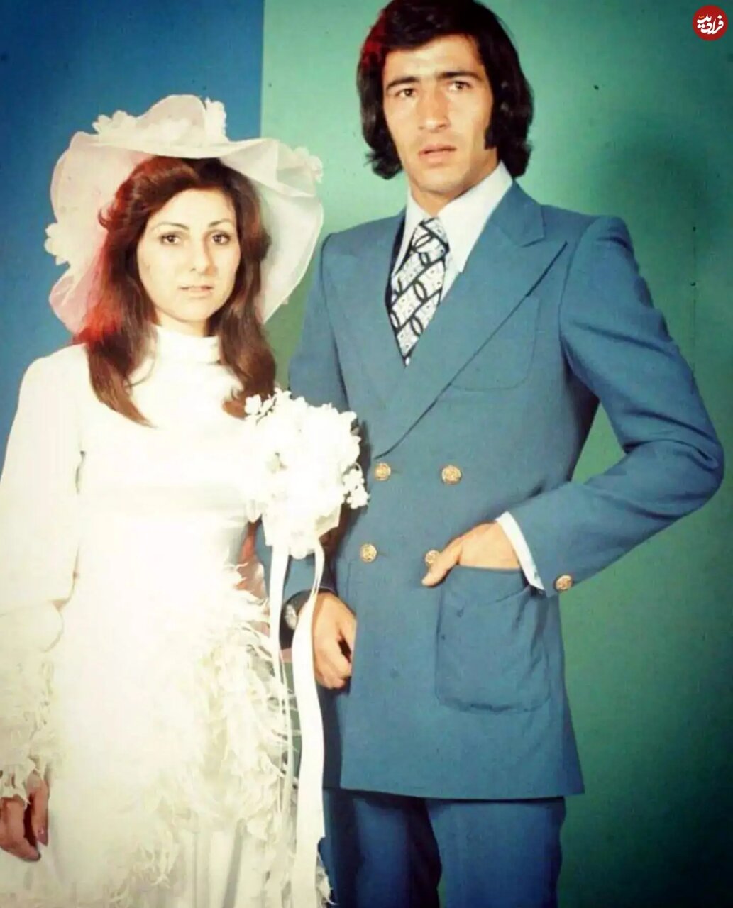 عکسهایی از ناصر حجازی و همسرش بهناز شفیعی در روز عروسیشان؛ سال ۵۲