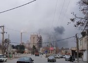 آتش‌سوزی در کارخانه سیمان دورود /  مخزن ۱۶۸ هزار لیتری مازوت طعمه حریق شد