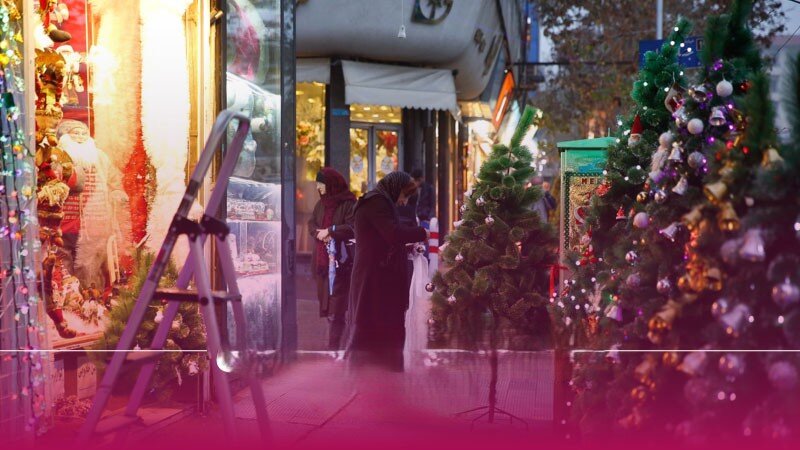 خیابان حمهوری در کریسمس