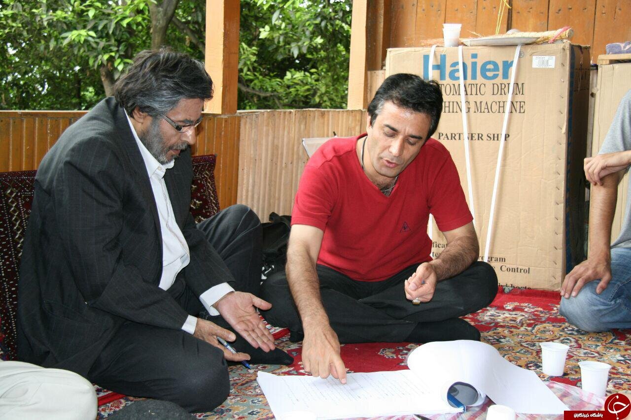 عکس | حمید طالقانی درگذشت؛ قابی ماندگار از مرحوم حمید طالقانی در کنار مرحوم خسرو شکیبایی