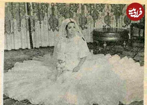 عکس/ بیتا فرهی در روز عروسیاش با حسن قریشی؛ سال ۱۳۵۲