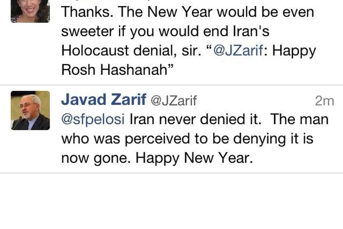 رمزگشایی ظریف از توییت ۱۲ سال پیش خود/ منظورم احمدی‌نژاد بود!