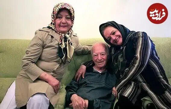 «شهلا ریاحی» در دوران پیری و در کنار همسرش؛ دهه 80