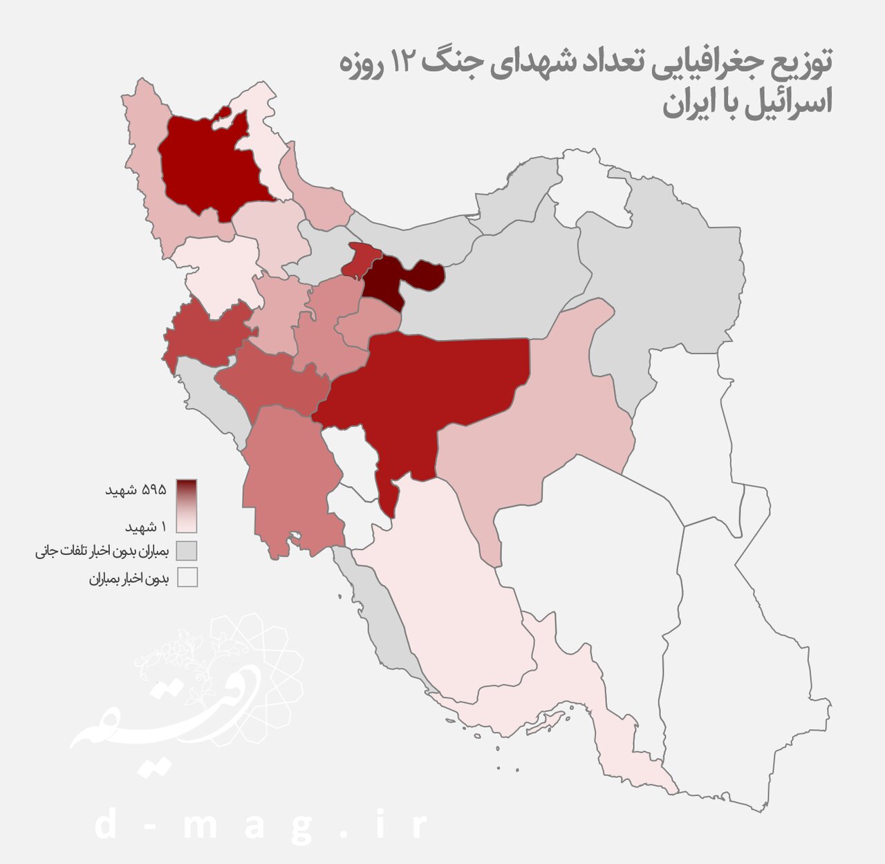 سهم ۴۶ درصدی غیرنظامیان در شهدای جنگ ۱۲ روزه/ ۲۵ استان هدف حمله/مقایسه‌ جنگ ۱۲ روزه اسرائیل و ایران با جنگ ۸ ساله عراق و ایران