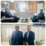 دیدار مدیرکل اموال و املاک هرمزگان با فرماندار حاجی‌آباد برای تسریع در تعیین‌تکلیف املاک و ایجاد اشتغال