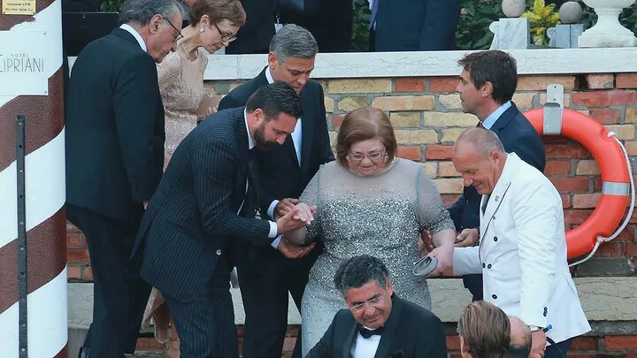 جورج کلونی عزادار شد+عکس‌