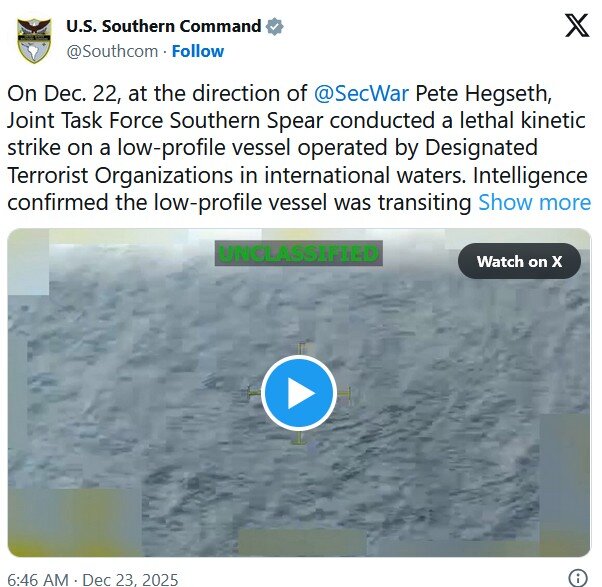 ترامپ، مادورو را تهدید کرد: این آخرین بار [در عمرش] خواهد بود که می‌تواند سرسختی نشان دهد / حمله‌ای متفاوت به یک شناور دیگر+عکس