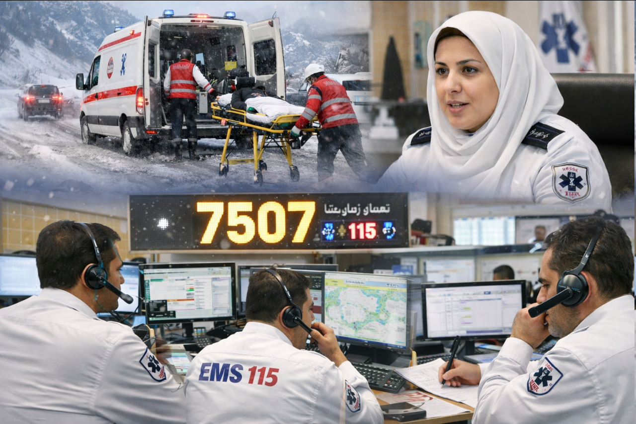 ثبت ۷۵۰۷ تماس با اورژانس ۱۱۵ چهارمحال و بختیاری در روزهای اخیر