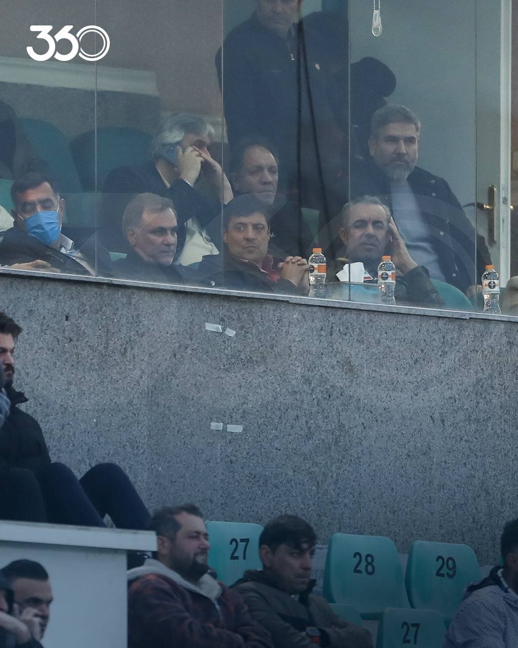 عکس | علیرضا فغانی، تماشاگر ویژه لیگ برتر ایران