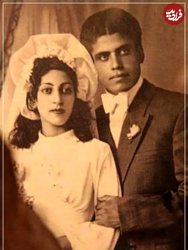 عکس/ نصرتالله وحدت، بازیگر سینمای قبل از انقلاب در روز عروسیاش