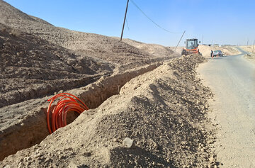 زمینی‌سازی مسیر فیبرنوری مخابرات ایوانکی به کرک برای ارتقای پایداری ارتباطات