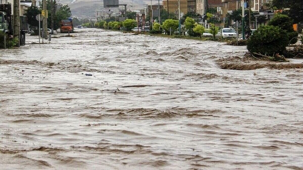 ببینید | جاری شدن رودخانه در کهنوج کرمان پس از بارندگی‌های اخیر