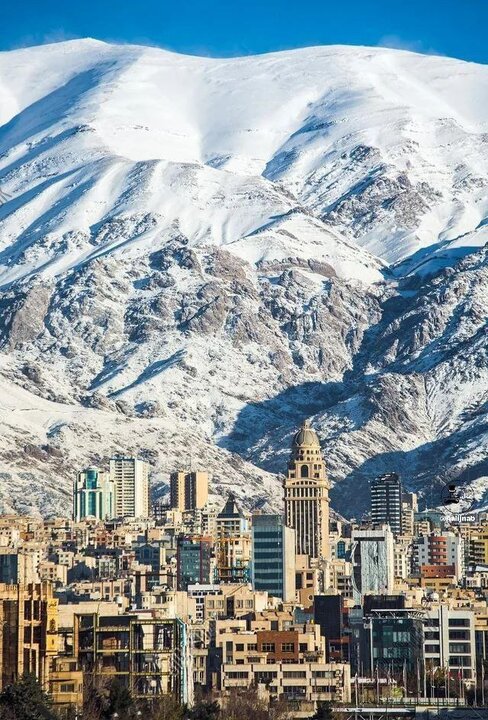 تهران تمیز و کوههای برف گرفته، همین الان