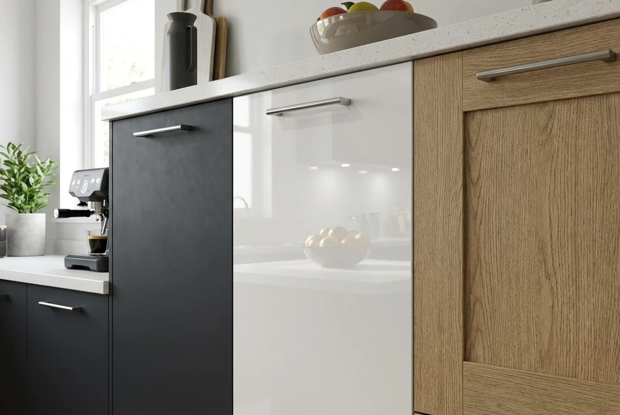 انواع درب کابینت با ورق ام دی اف