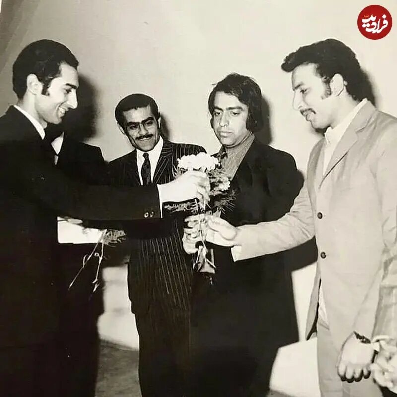 عکس/ بهمن مفید در مراسم اهدای جوایز فیلم «قیصر»؛ سال ۴۹