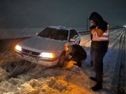 تردد در گردنه‌های چری و شاه منصوری فقط با زنجیرچرخ امکان‌پذیر است