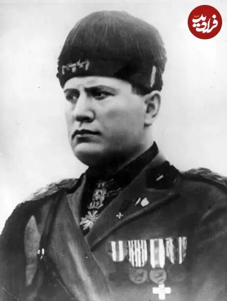 عکس/بنیتو موسولینی، رهبر جمهوری سوسیال ایتالیا در لباس نظامی؛ سال ۱۳۰۴