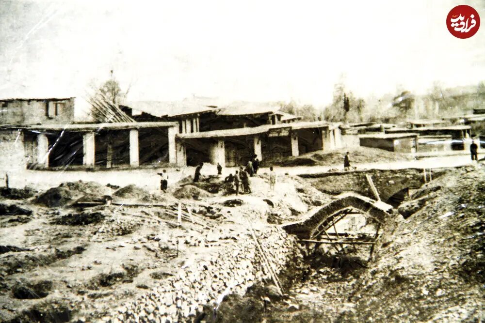 عکس/ سر پل تجریش در زمان قاجار