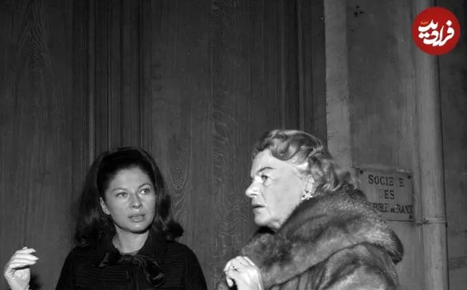 عکس/ ثریا اسفندیاری در کنار مادرش، بعد از طلاق؛ دهه ۴۰