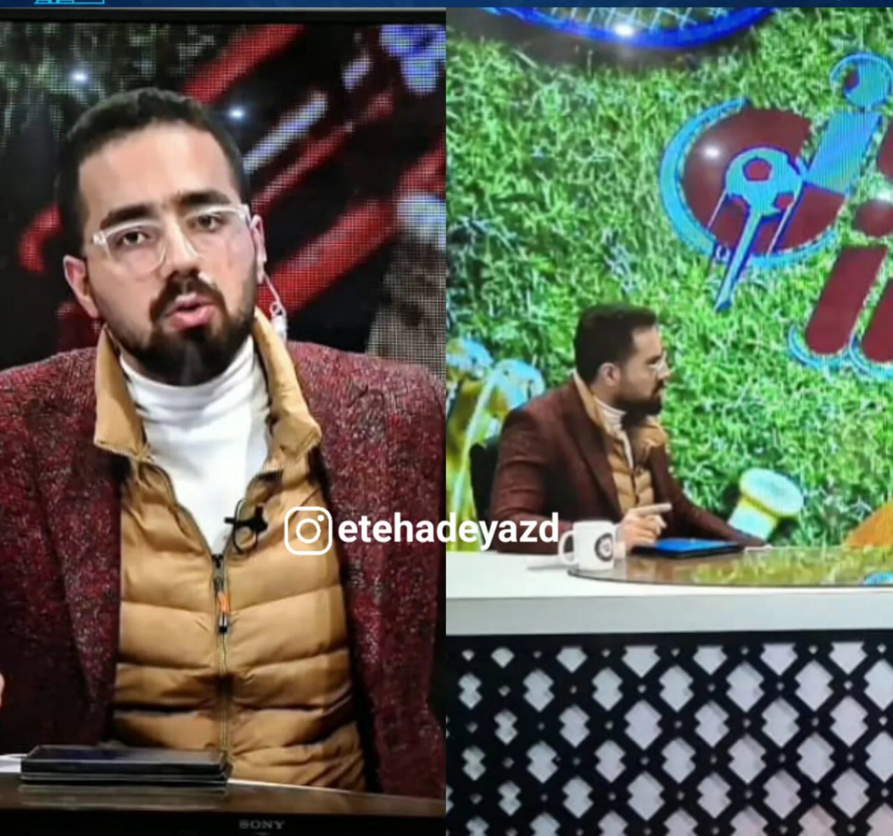عکس | پوشش مجری برنامه ورزشی صداوسیمای یزد؛ سوژه کاربران فضای مجازی شد