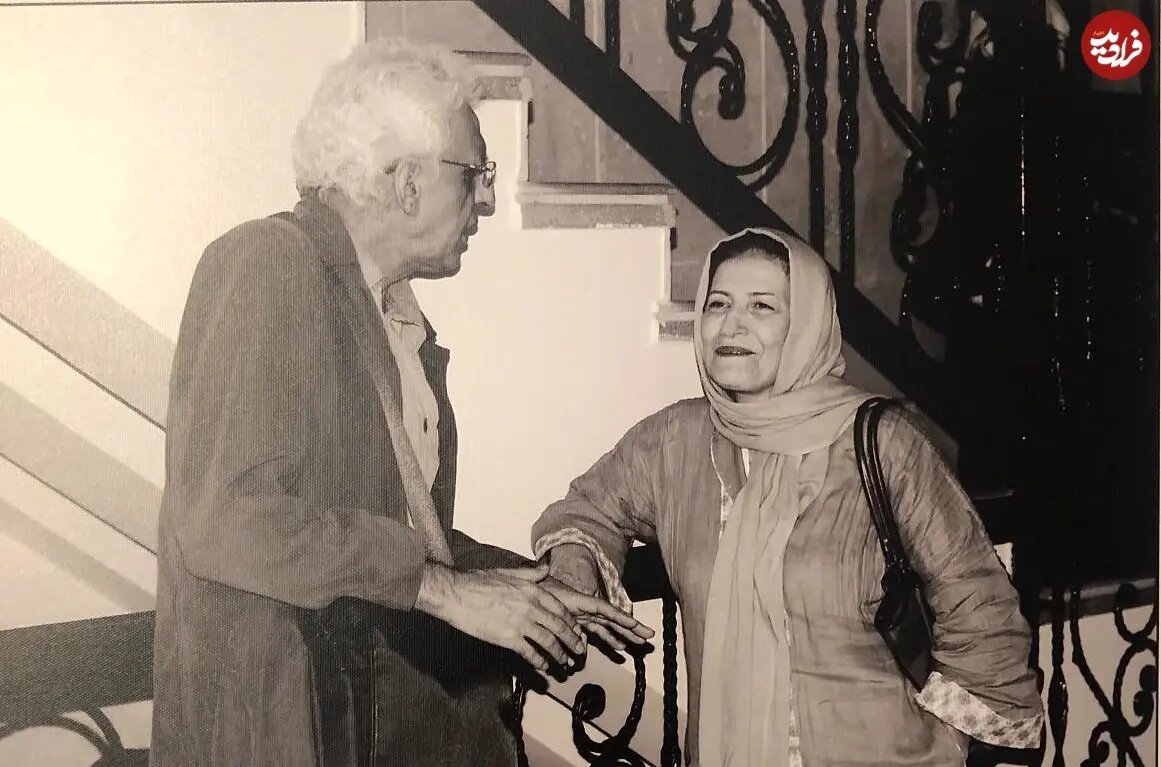 احترام برومند در ۶۵ سالگی در کنار کیومرث پوراحمد؛ سال ۱۳۹۱/ عکس