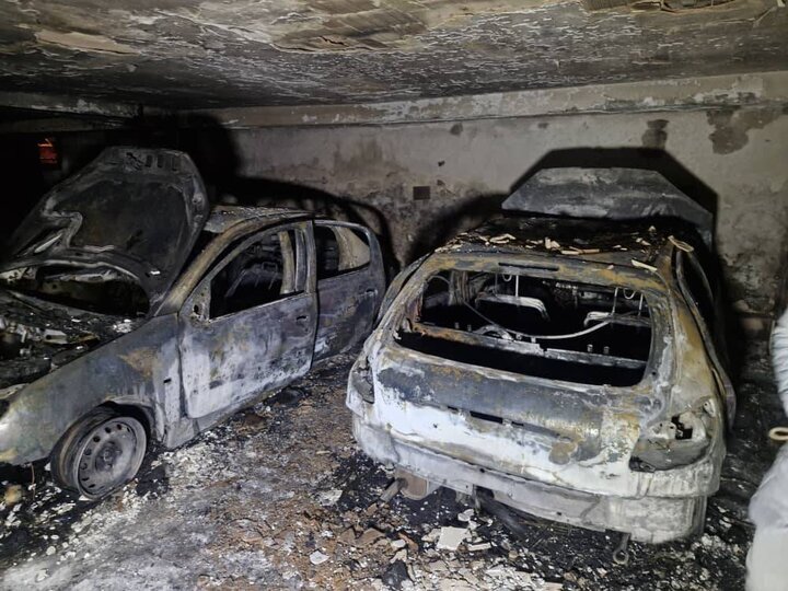 آتش‌سوزی ساختمان مسکونی در غرب تهران/ عکس