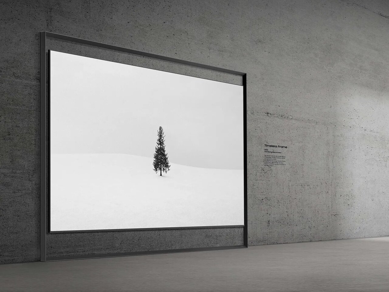 رونمایی از تلویزیون ۱۳۰ اینچی سامسونگ که مثل پنجره شناور است