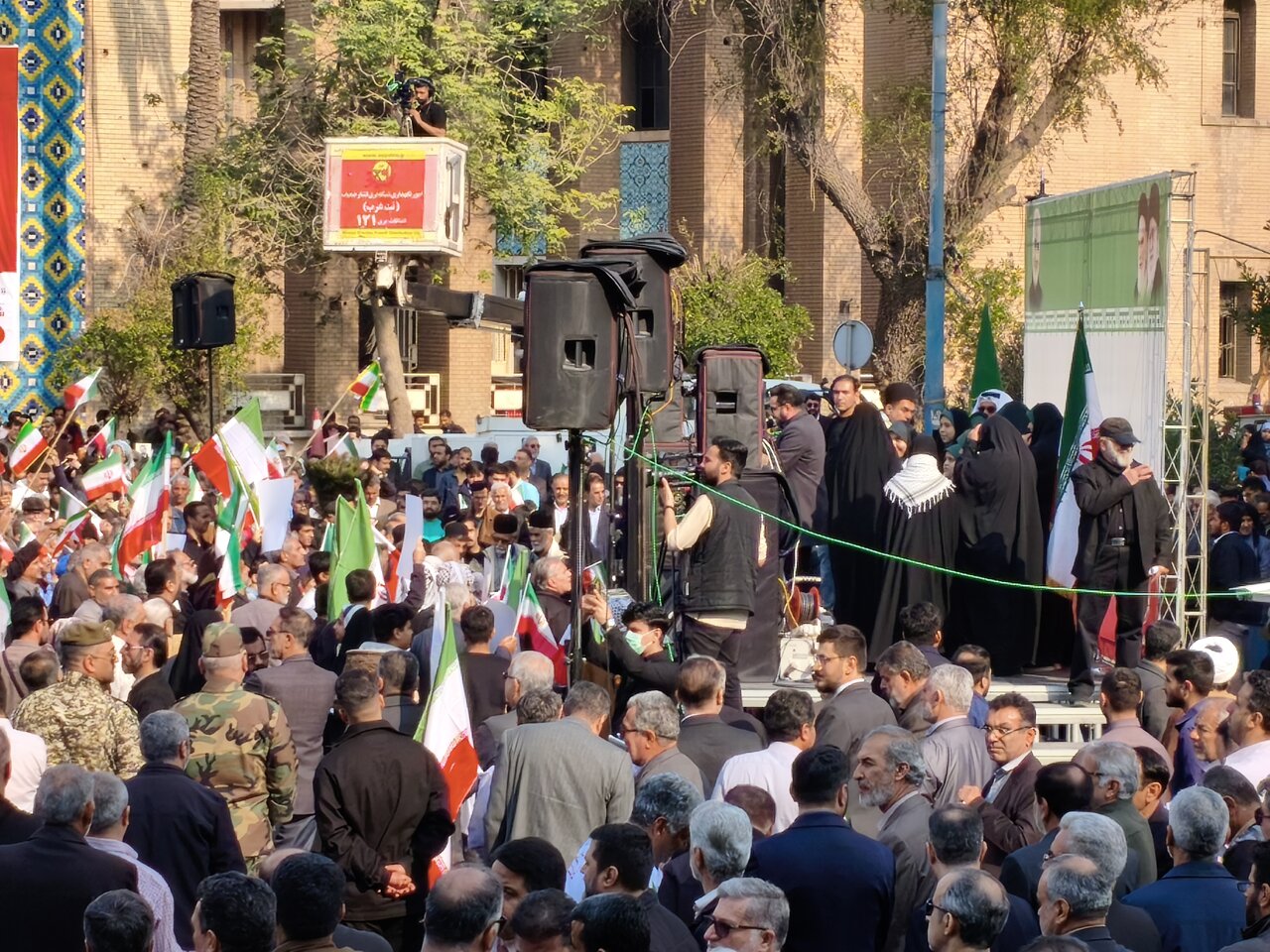 تصاویر | حضور پرشور مردم اهواز در محکومیت اغتشاشات اخیر