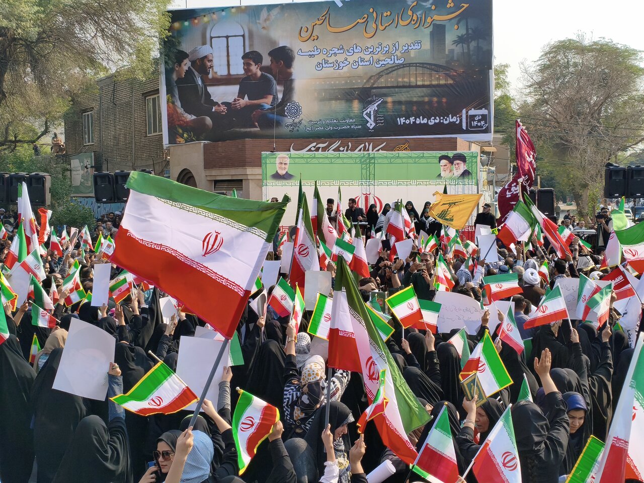 تصاویر | حضور پرشور مردم اهواز در محکومیت اغتشاشات اخیر