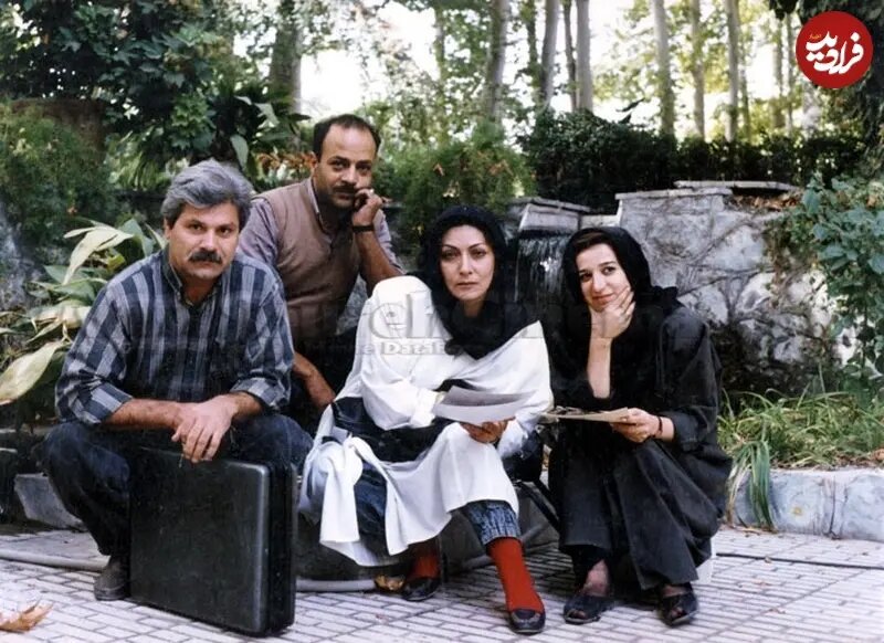 فریماه فرجامیِ ۴۰ ساله در پشت صحنه فیلم «تماس شیطانی»؛ سال ۱۳۷۱/ عکس