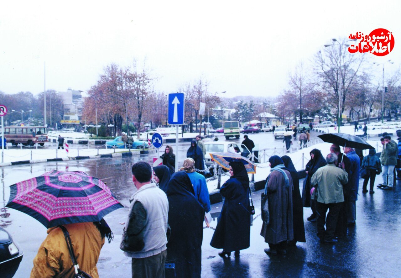 عکسهای تماشایی از تهران برفی در دی ۱۳۷۴