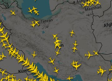عکس | وضعیت پروازها در آسمان ایران؛ اوضاع چطور است؟