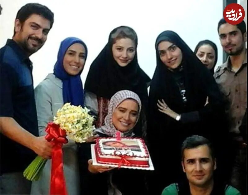 کیک تولد مهراوه شریفی نیا پشت صحنه ی سریال «کیمیا» 10 سال پیش