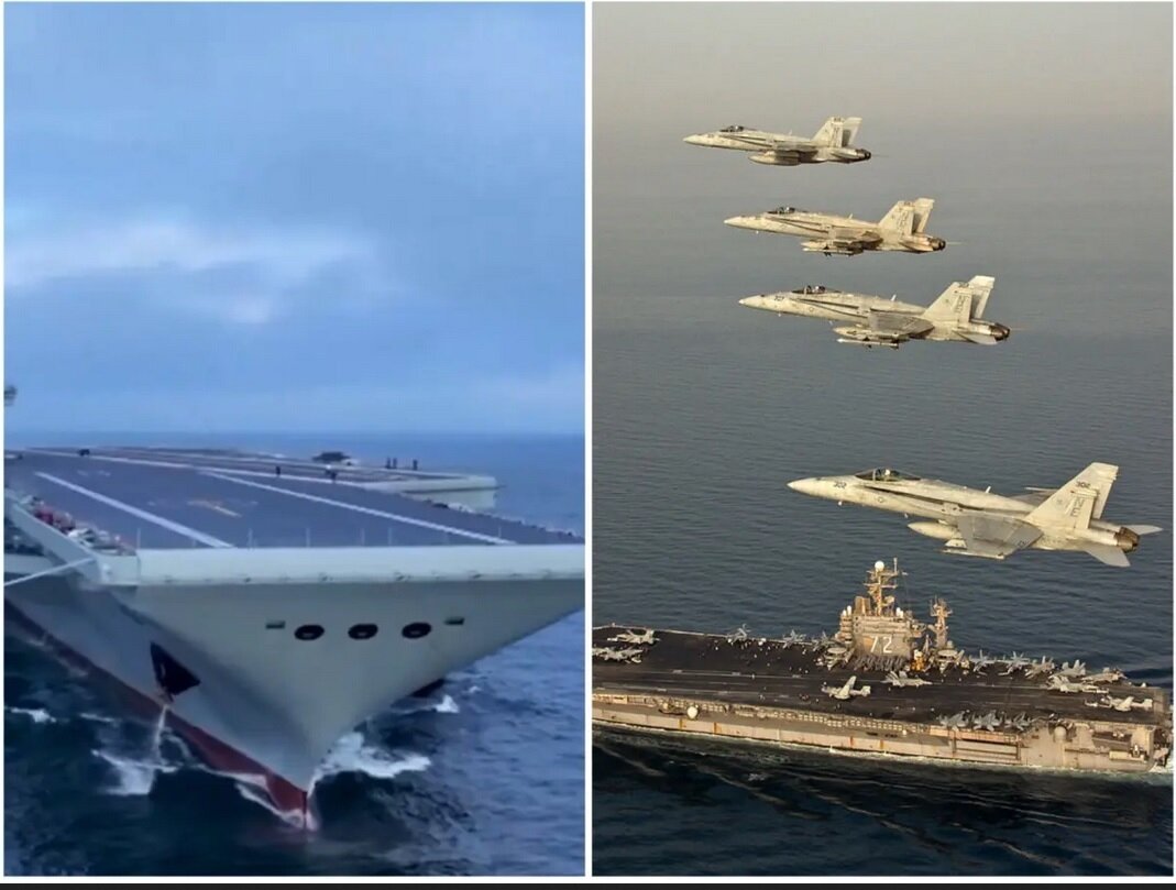 تقابل در اقیانوس / مقایسه ناوهای هواپیمابر آبراهام لینکلن و فوجیان
