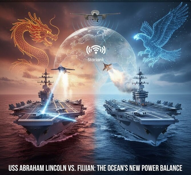 نبرد در دریا: بررسی تطبیقی ناوهای هواپیمابر آبراهام لینکلن و فوجیان نبرد در دریا: بررسی تطبیقی ناوهای هواپیمابر آبراهام لینکلن و فوجیان