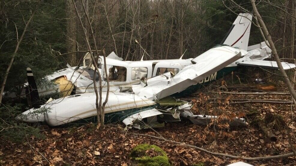 ببینید | تصاویر تازه از لحظه فرود هواپیمای مسافربری وسط درخت‌ها ‍