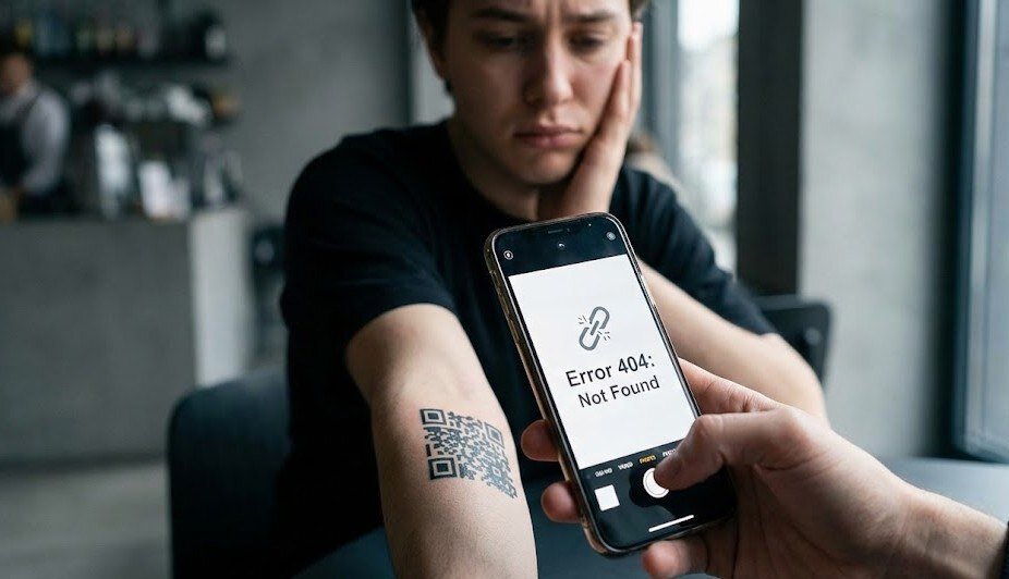 تتوهای QR کد؛ وصیتنامههای الکترونیکی بر روی پوست انسان تتوهای QR کد؛ وصیتنامههای الکترونیکی بر روی پوست انسان