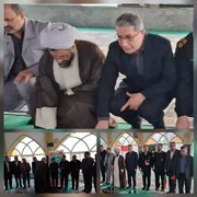 گلباران گلزار شهدای صومعه‌سرا همزمان با آغاز دهه فجر