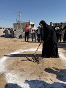 کلنگ آغاز ساخت آکادمی قریب در شهرک دریا به زمین زده شد