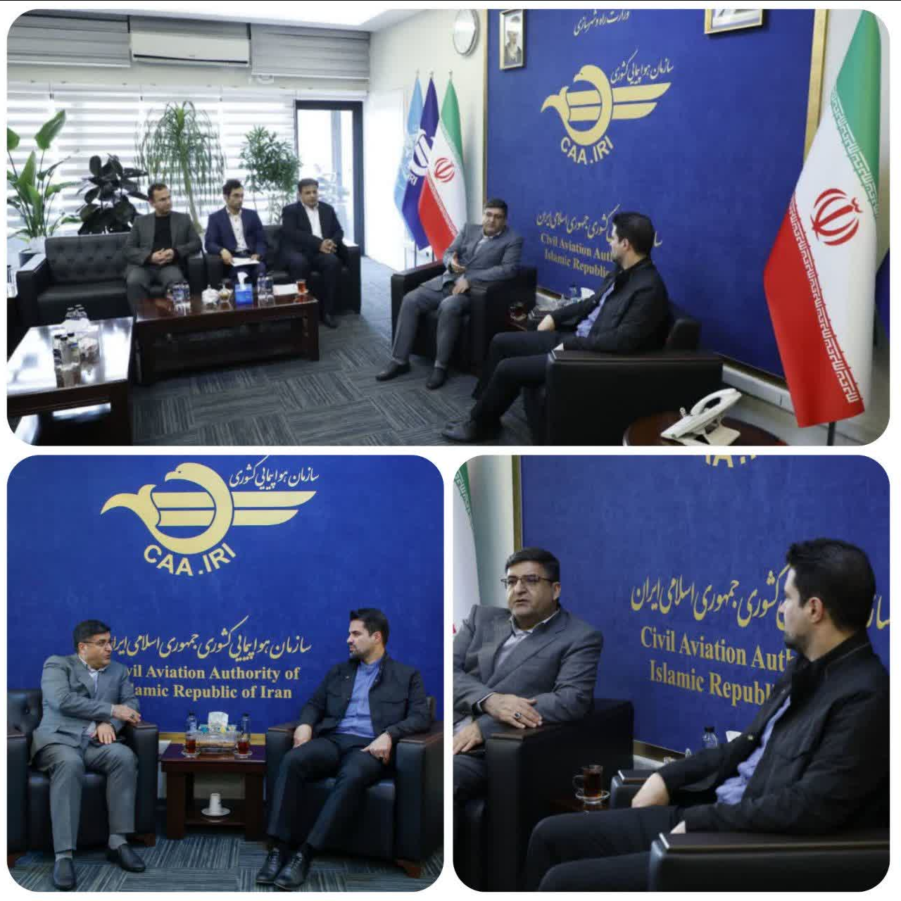 پیگیری حضوری استاندار چهارمحال و بختیاری برای تقویت پروازهای استان و دیدار با مدیران ارشد هواپیمایی