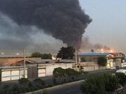 ببینید | دود غلیظ در غرب تهران و سختی تردد به دنبال آتش‌سوزی هولناک جنت‌آباد