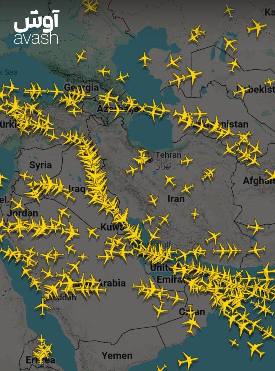 عکس | آخرین وضعیت آسمان ایران