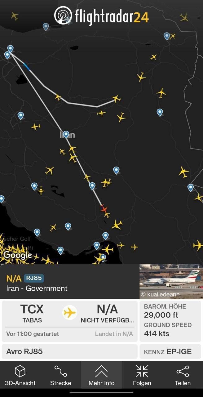 عکس | ارسال یک پیام کنایه‌آمیز؛ پرواز معنادار عباس عراقچی از طبس به سمت محل مذاکره با آمریکا