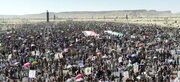 راهپیمایی گسترده یمنی ها در حمایت از ملت فلسطین