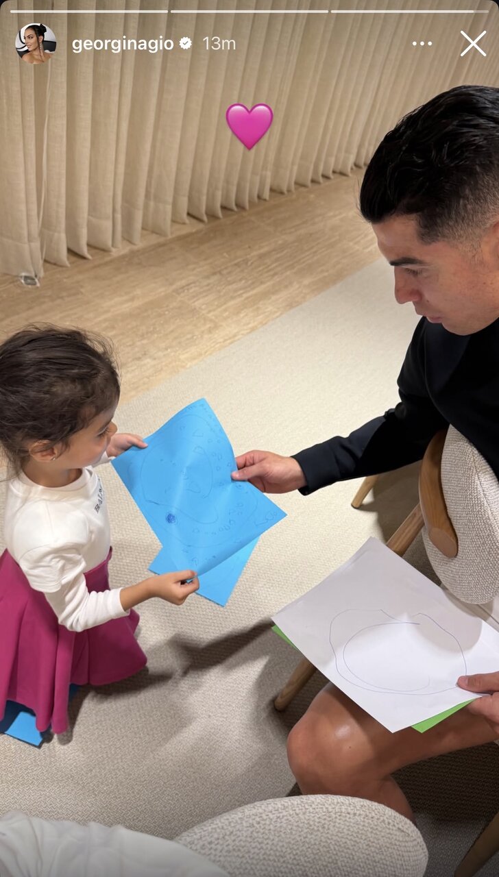 عکس | استوری عاشقانه جورجینا برای تولد رونالدو