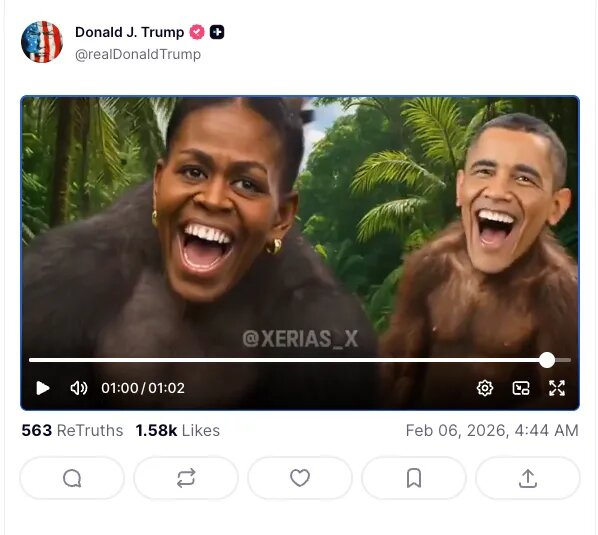 ترامپ پس از انتشار ویدئویی توهینآمیز از اوباما: عذرخواهی نمیکنم/ عکس