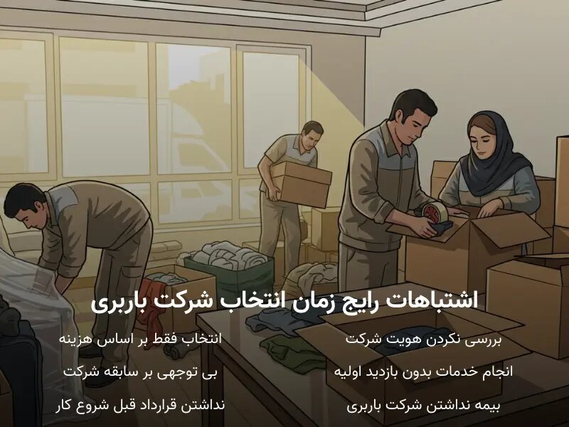 اشتباهات رایج هنگام انتخاب شرکت باربری