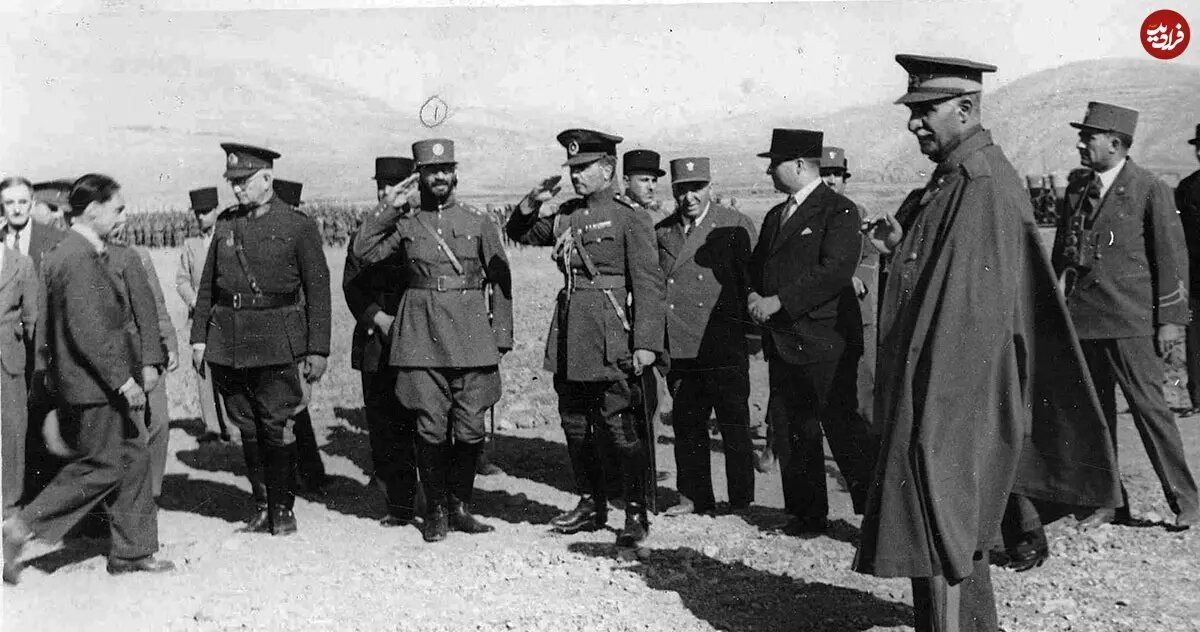 عکس/ مراسم بدرقه «رضاخان» در مرز باکو؛ سال ۱۳۱۴